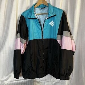 Polaroid Jacket Lightweight Bomber Style Windbreaker Retro‎ Women Size XL